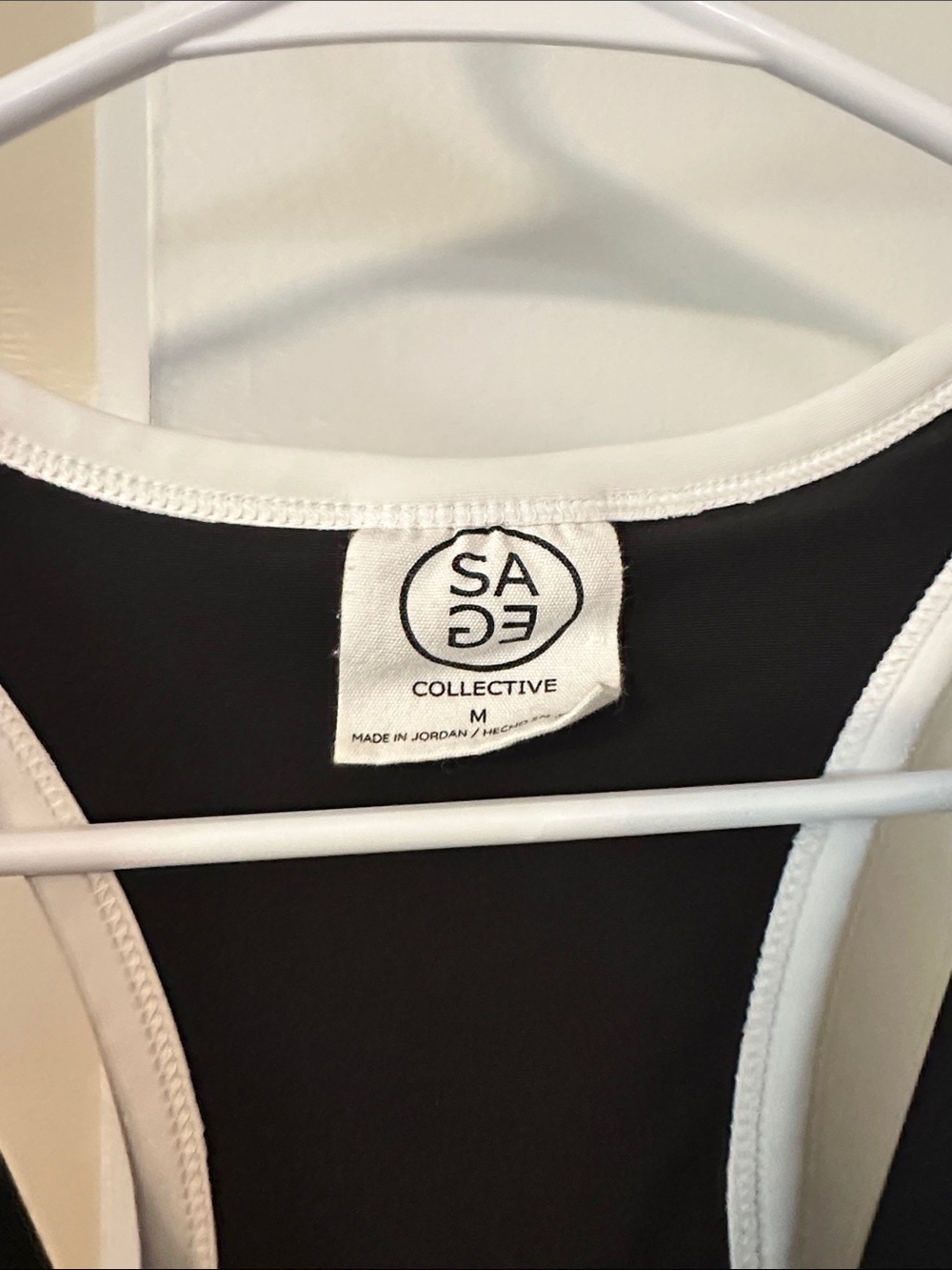 Black & White Zip-Front Racerback Dress - Picture 4 of 7